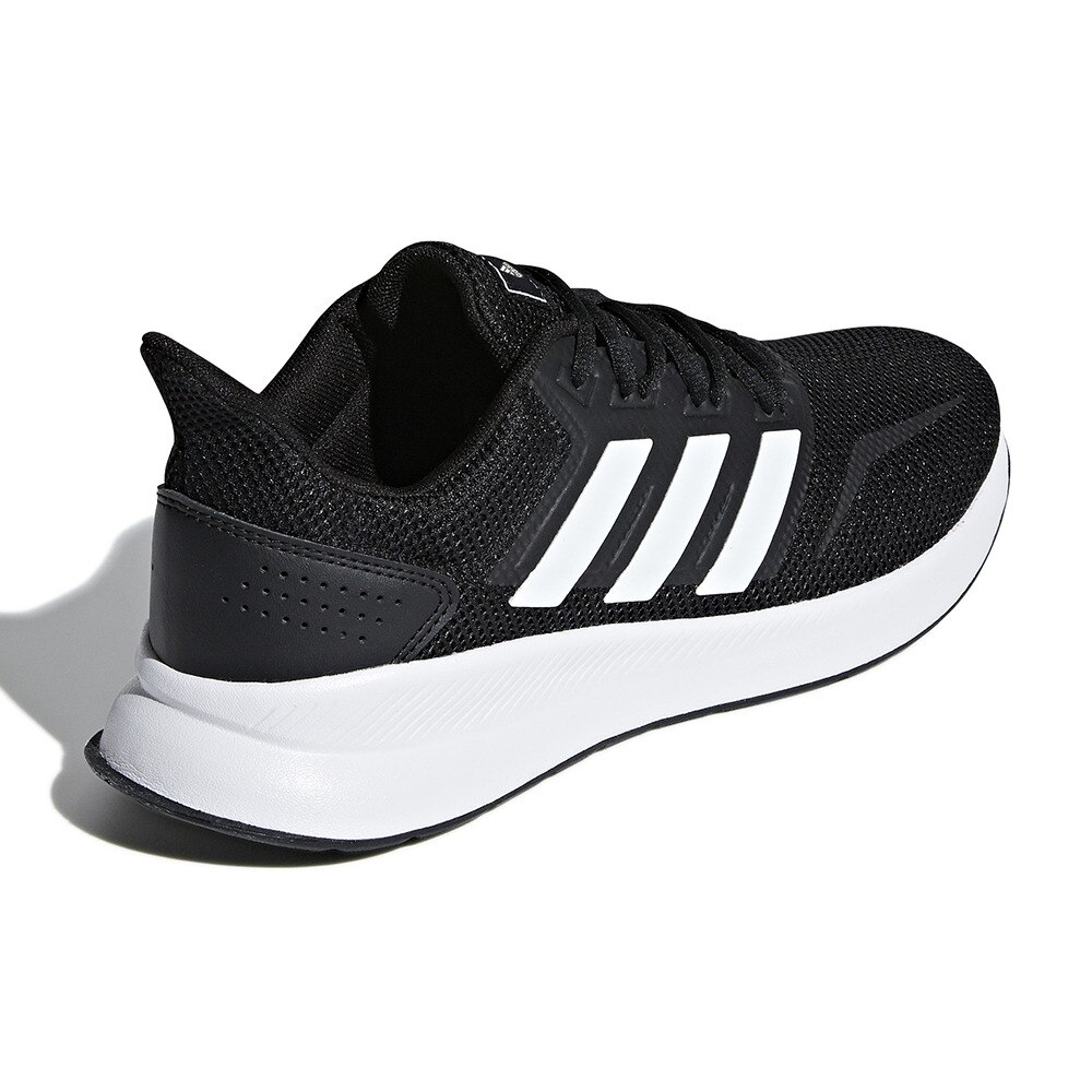 アディダス（adidas）（メンズ）ランニングシューズ ファルコンラン M ブラック ホワイト F36199 スニーカー ジョギング トレーニング 通勤 通学 部活