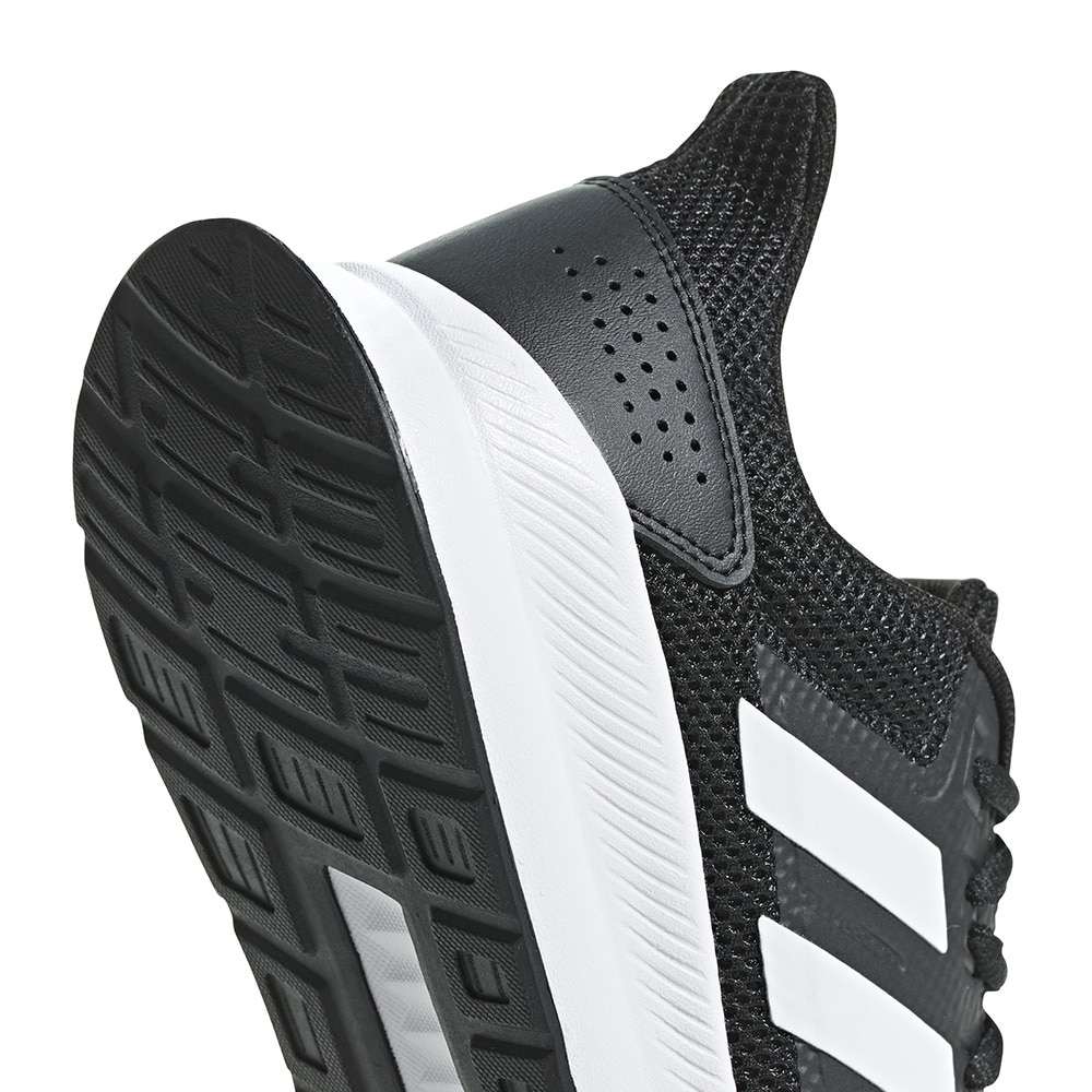 アディダス（adidas）（メンズ）ランニングシューズ ファルコンラン M ブラック ホワイト F36199 スニーカー ジョギング トレーニング 通勤 通学 部活