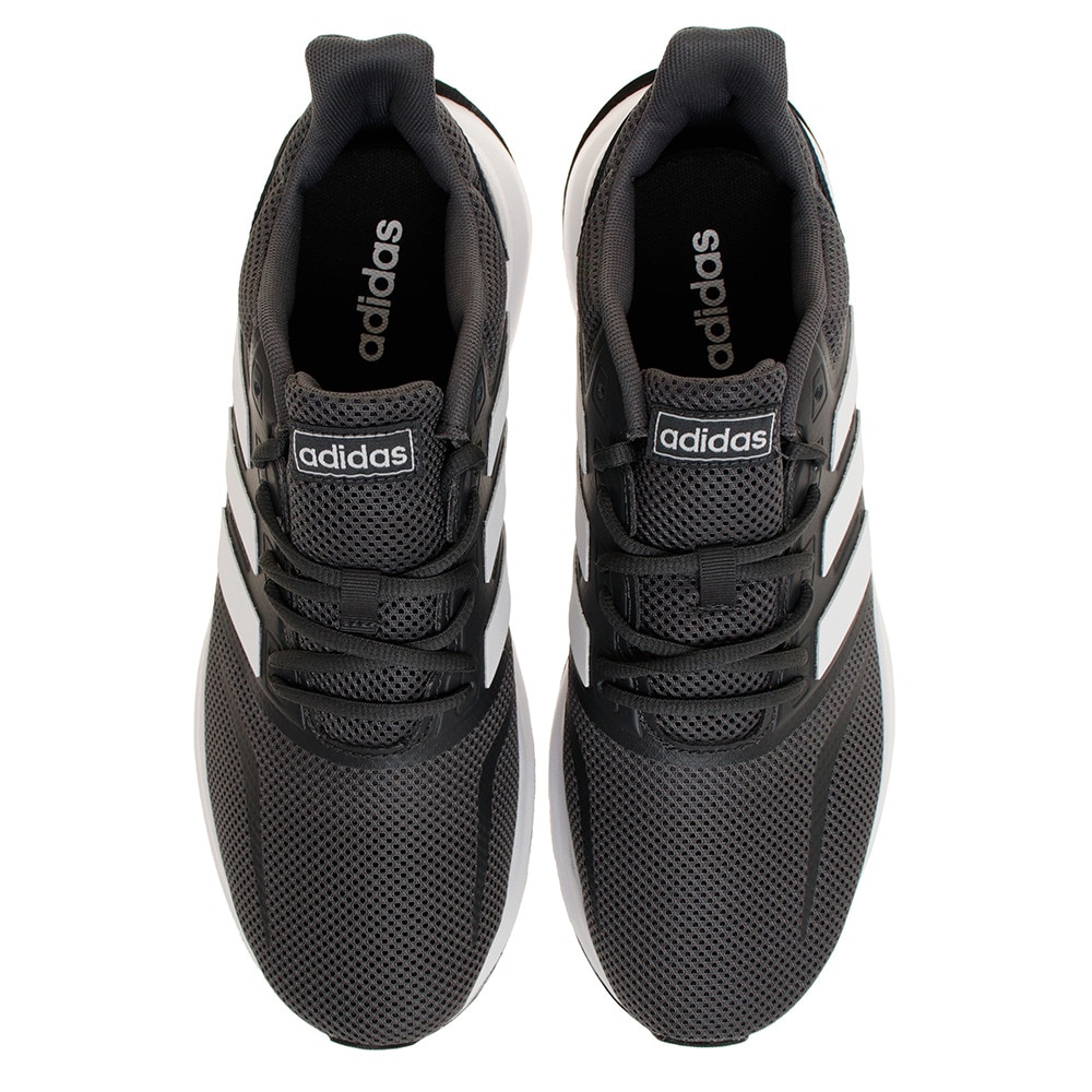 アディダス（adidas）（メンズ）ランニングシューズ FALCONRUN グレーホワイト F36200 スニーカー ジョギング トレーニング 部活 運動靴 通勤靴 通勤 通学