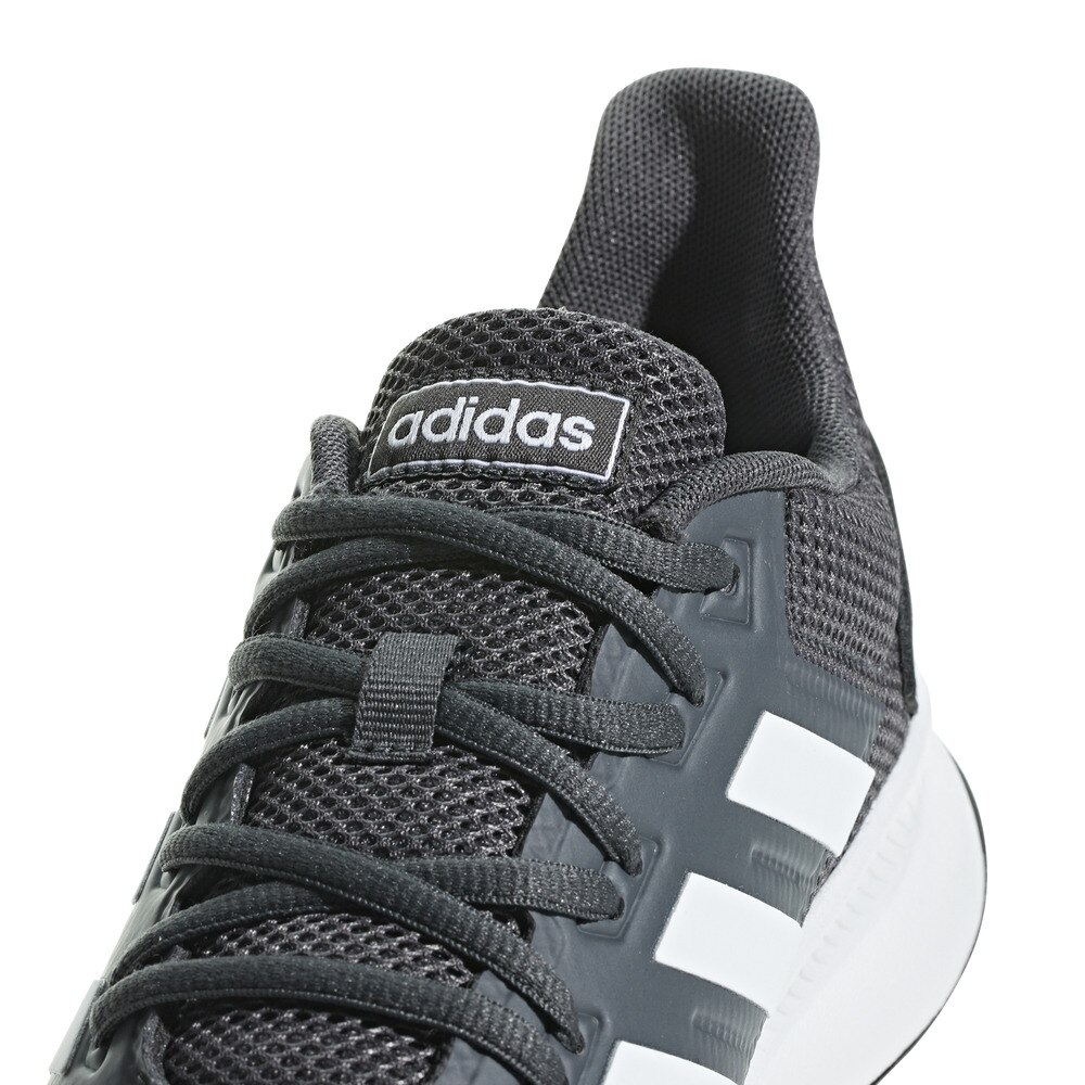 アディダス（adidas）（メンズ）ランニングシューズ FALCONRUN グレーホワイト F36200 スニーカー ジョギング トレーニング 部活 運動靴 通勤靴 通勤 通学
