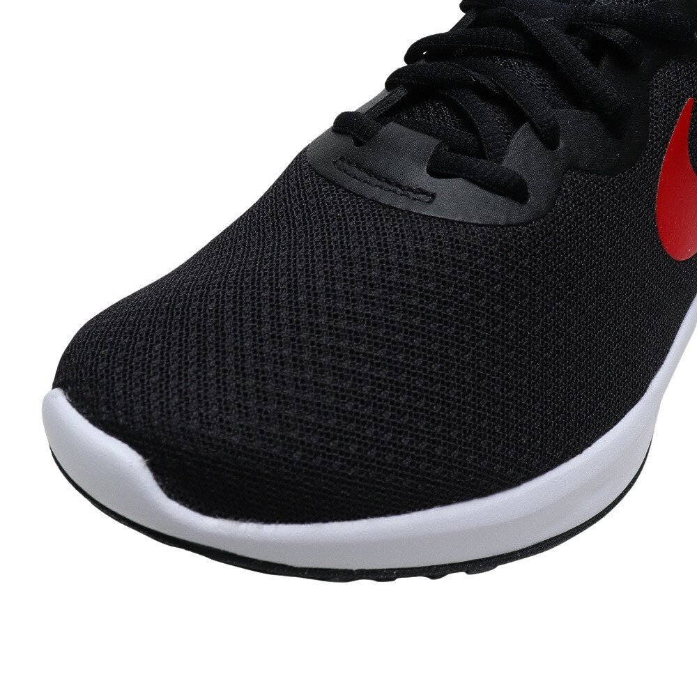 ナイキ（NIKE）（メンズ）レボリューション 6 NN ブラック レッド 黒 赤 DC3728-005 ランニングシューズ 靴 スポーツ スニーカー ジョギング マラソン 部活