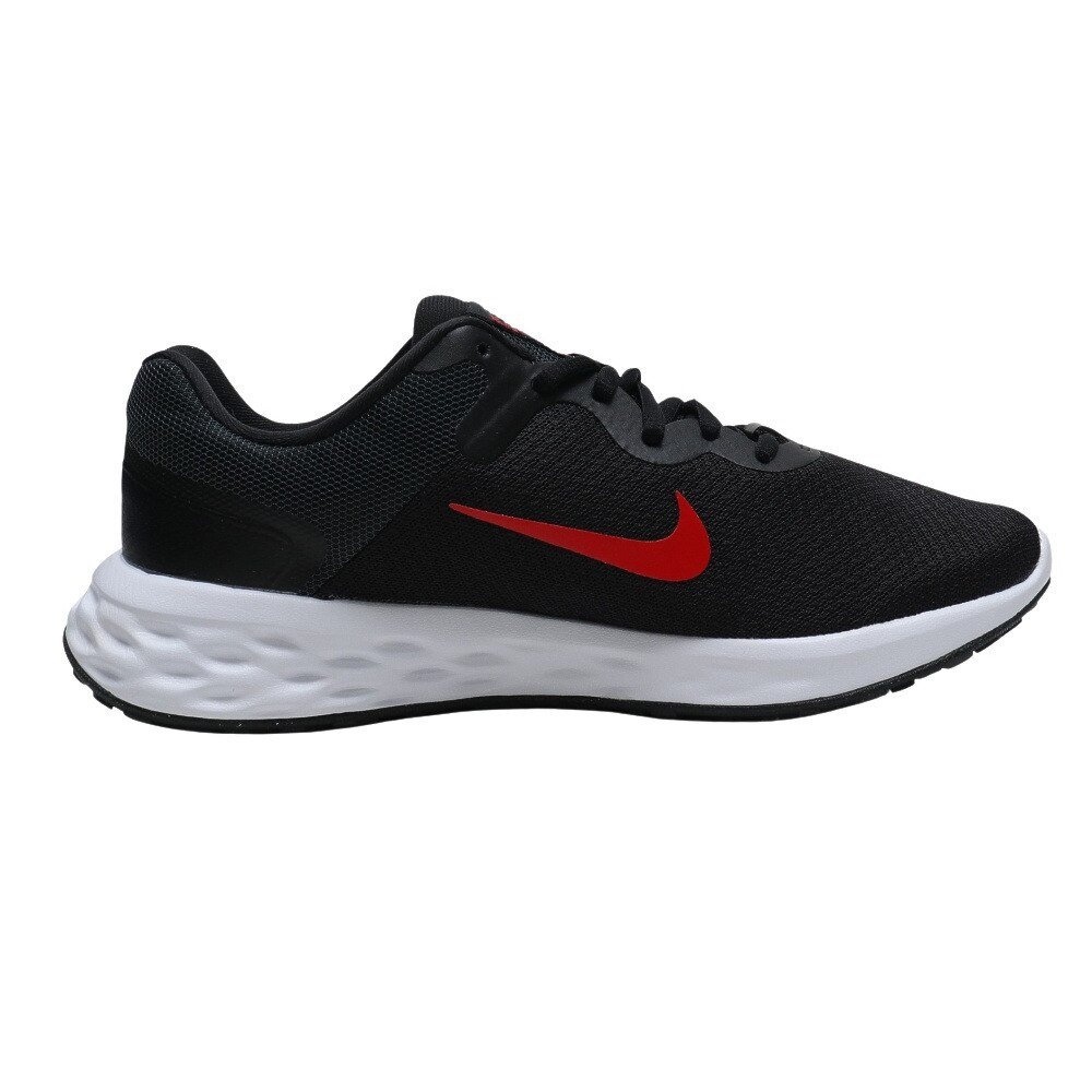 ナイキ（NIKE）（メンズ）レボリューション 6 NN ブラック レッド 黒 赤 DC3728-005 ランニングシューズ 靴 スポーツ スニーカー ジョギング マラソン 部活