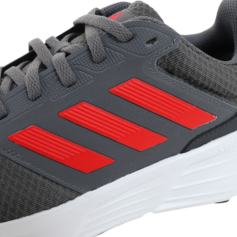 アディダス（adidas）（メンズ）ギャラクシー 6 M GALAXY 6 M グレー レッド GW4144 スポーツシューズ ランニングシューズ トレーニング スポーツ スニーカー