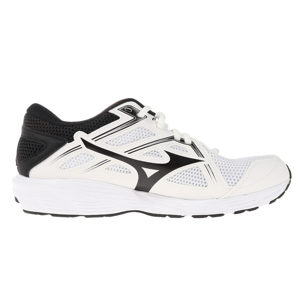 ミズノ（MIZUNO）（メンズ、レディース）スポーツシューズ マキシマイザー 25 ホワイト ブラック K1GA230002 スニーカー ランニング トレーニング マラソン 