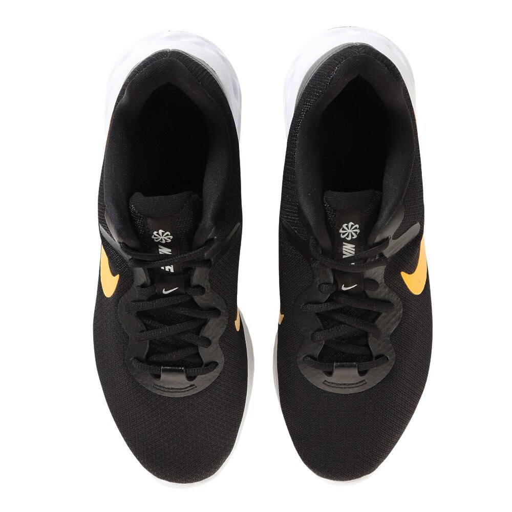 ナイキ（NIKE）（メンズ）ランニングシューズ レボリューション 6 NN ブラック 黒 DC3728-013 スニーカー ジョギング 長距離 部活 通勤 通学 シンプル★★★