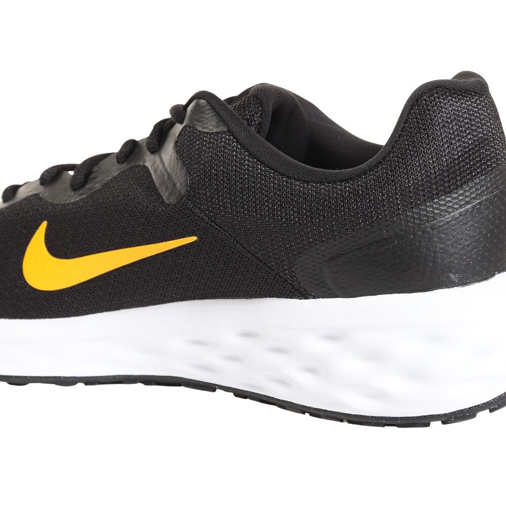 ナイキ（NIKE）（メンズ）ランニングシューズ レボリューション 6 NN ブラック 黒 DC3728-013 スニーカー ジョギング 長距離 部活 通勤 通学 シンプル★★★