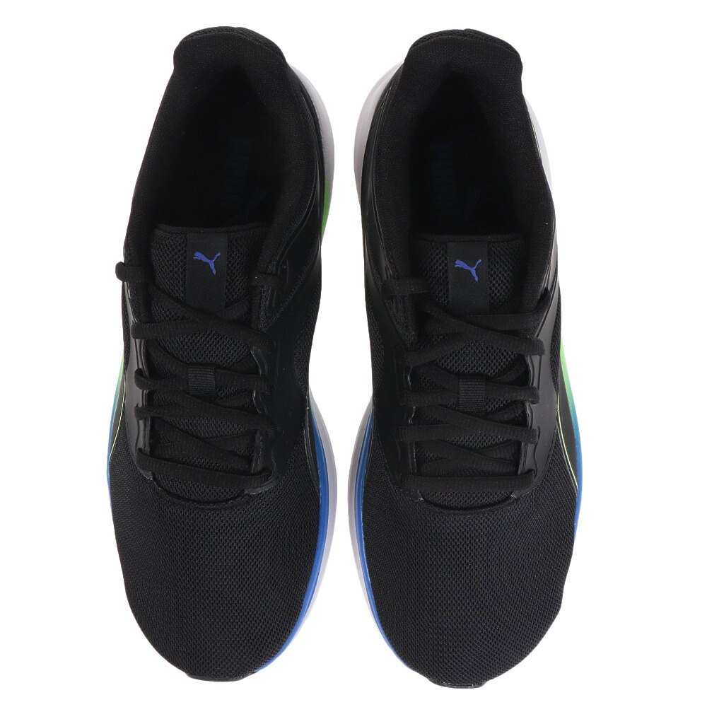 プーマ（PUMA）（メンズ）ランニングシューズ トランスポート ブラック ブルー 37702817 スニーカー ジョギング スポーツ トレーニング 日常履き 部活