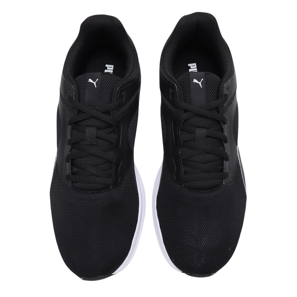プーマ（PUMA）（メンズ）ランニング シューズ トランスポート ブラック 37702801 スニーカー レース トレーニング ジョギング スポーツ 学校 部活 登校 通学