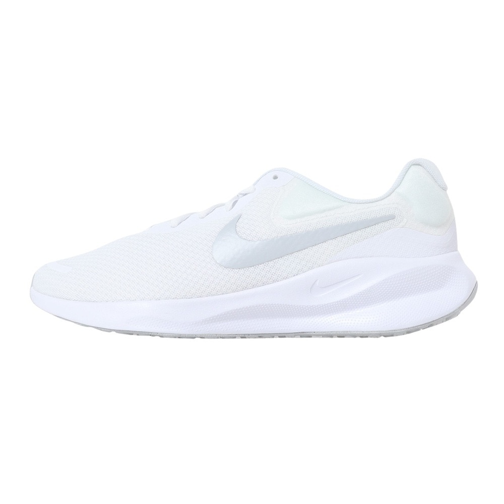 ナイキ（NIKE）（メンズ）スポーツ シューズ レボリューション7 ホワイト FB2207-100 スニーカー ランニングシューズ クッション性 学校 部活 登校 通学