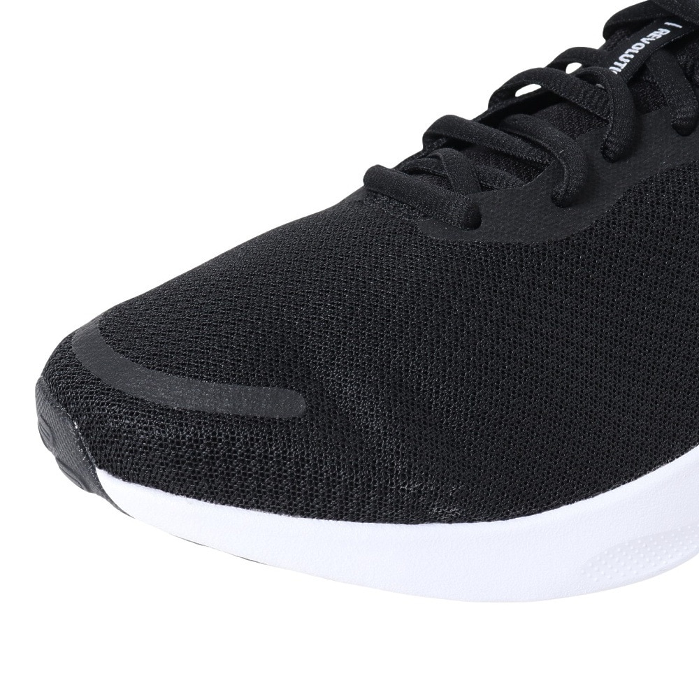 ナイキ（NIKE）（メンズ）スポーツ シューズ  レボリューション7エクストラワイド ブラック ホワイト FB8501-002 スニーカー クッション性  部活 学校 通学