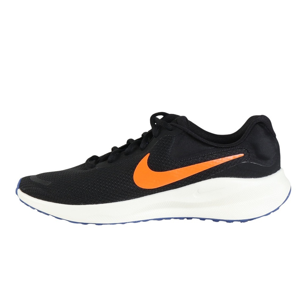 ナイキ（NIKE）（メンズ）スポーツ シューズ レボリューション7 ブラック FB2207-008 スニーカー ランニングシューズ クッション性 学校 部活 登校 通学 運動