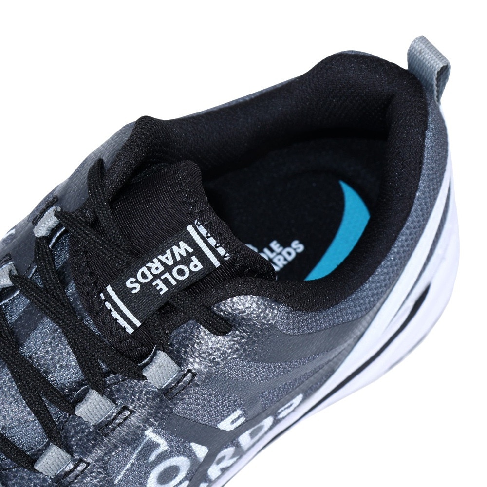 POLEWARDS（メンズ）ランニングシューズ アドベラ シャーク ADVERA SHARK ブラック グレー PW2KFZ02 BLK ★★★