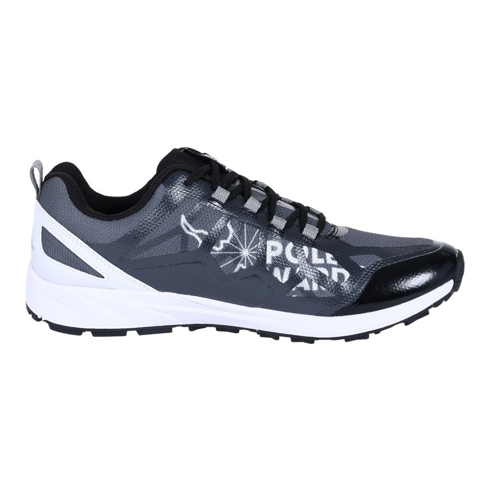 POLEWARDS（メンズ）ランニングシューズ アドベラ シャーク ADVERA SHARK ブラック グレー PW2KFZ02 BLK ★★★