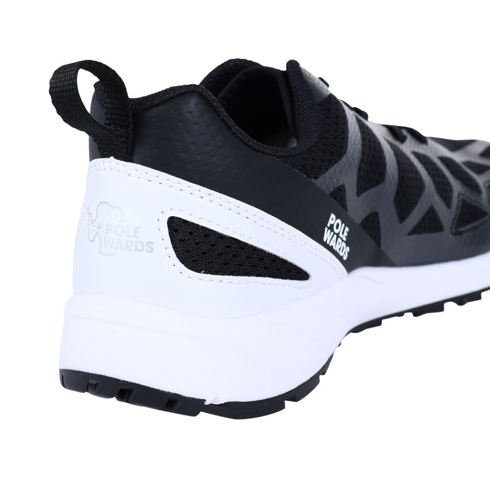 ポールワーズ（POLEWARDS）（メンズ）ランニングシューズ アドベラ ライト ADVERA LIGHT BLK ブラック 黒 PW2MFZ02 BLK スニーカー 防水