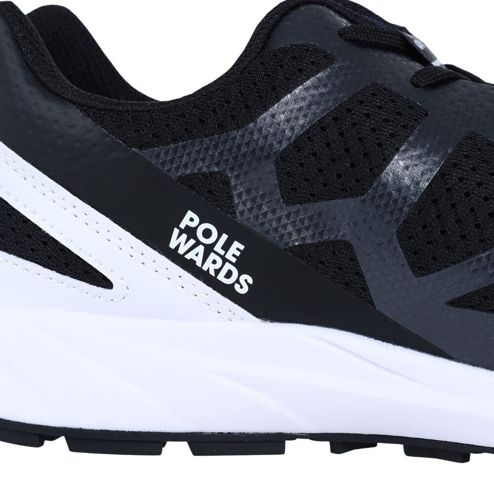 ポールワーズ（POLEWARDS）（メンズ）ランニングシューズ アドベラ ライト ADVERA LIGHT BLK ブラック 黒 PW2MFZ02 BLK スニーカー 防水