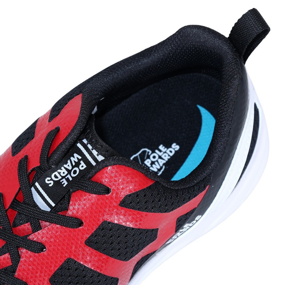 ポールワーズ（POLEWARDS）（メンズ）ランニングシューズ メンズ 赤 アドベラ ライト ADVERA LIGHT レッド PW2MFZ02 RED スニーカー 防水