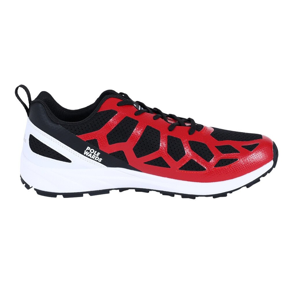 ポールワーズ（POLEWARDS）（メンズ）ランニングシューズ メンズ 赤 アドベラ ライト ADVERA LIGHT レッド PW2MFZ02 RED スニーカー 防水