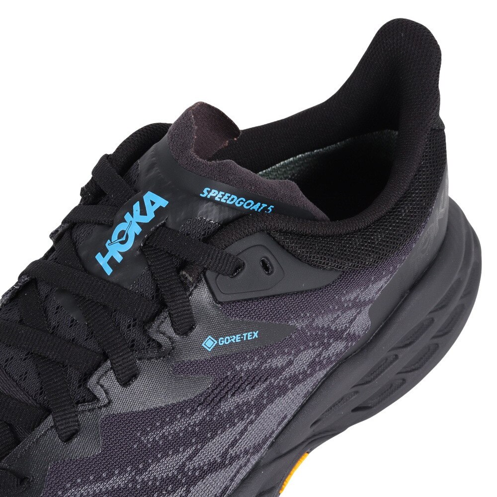ホカ（HOKA）（メンズ）ランニングシューズ スピードゴート 5 GTX レギュラー ブラック 1127912-BBLC スニーカー 防水 雨 トレイルラン オフロード