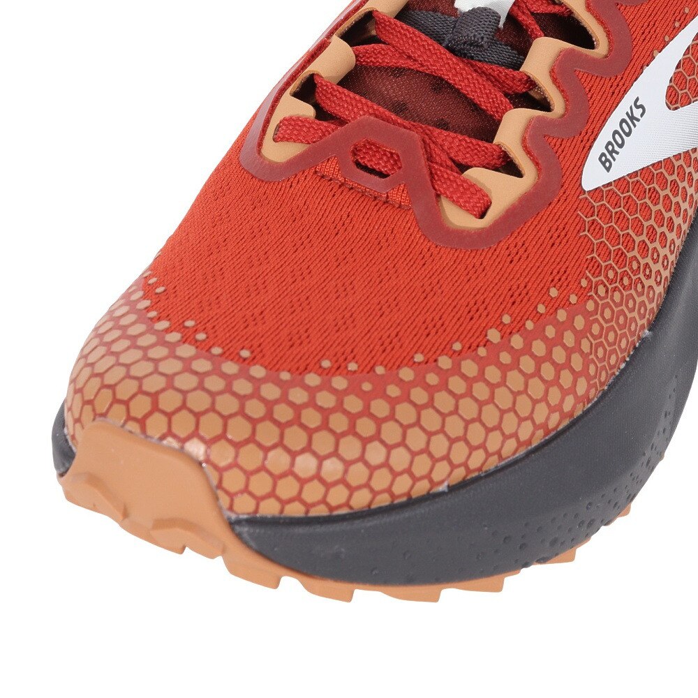 ブルックス（BROOKS）（メンズ）ランニングシューズ カルデラ 6 ブラウン BMM3793 BR スニーカー トレイルランニング 厚底 軽量 反発性  