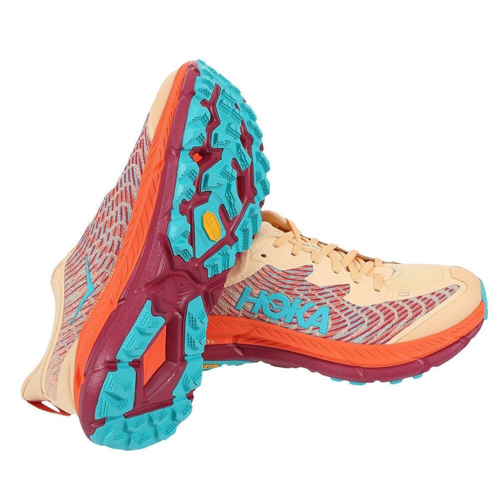 ホカ（HOKA）（メンズ）ランニングシューズ マファテ スピード 4 レギュラー オレンジ 1129930-IFLM スニーカー トレイルラン トレーニング クッション 