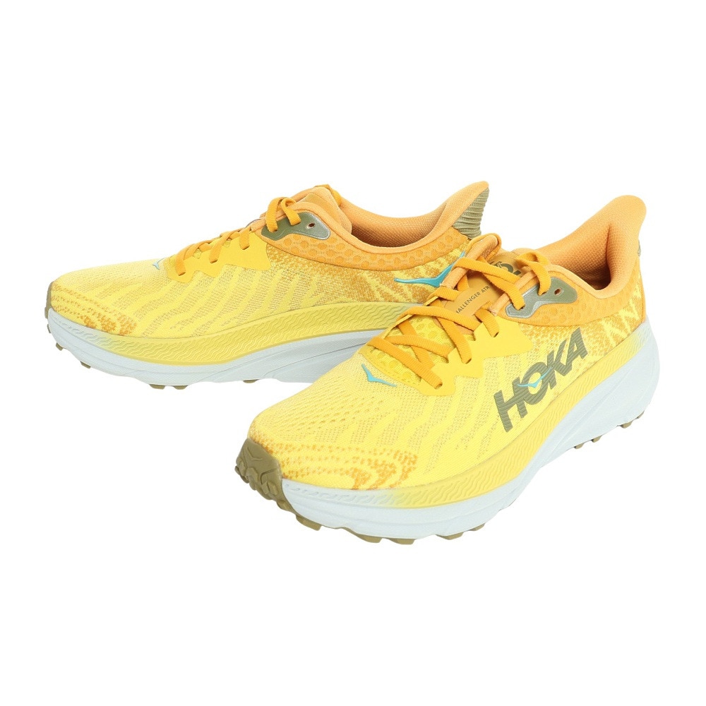 ホカ（HOKA）（メンズ）ランニングシューズ チャレンジャー 7 レギュラー イエロー 1134497-PFGY スニーカー トレイル ジョギング 軽量 厚底 登山道