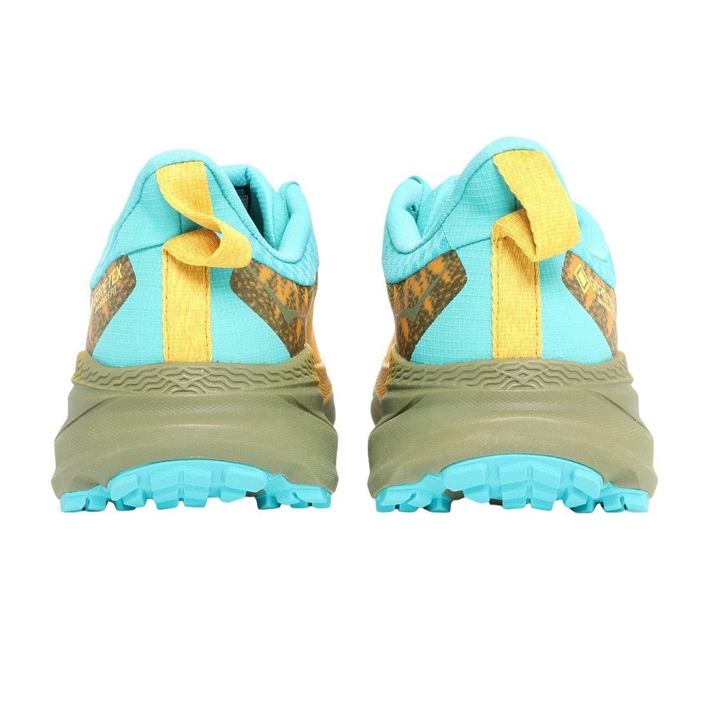 HOKA（メンズ）ランニングシューズ チャレンジャー 7 GTX イエロー ブルー 1134501-GYAV スニーカー トレイル 防水 軽量 厚底 登山道