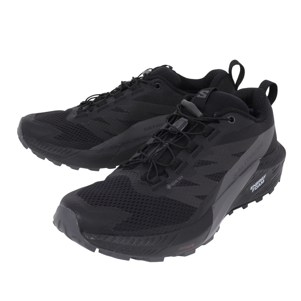 サロモン（SALOMON）（メンズ）ランニングシューズ センス ライド 5 GTX BLAC ブラック L47147200 スニーカー トレイルラン 防水 クッション性 