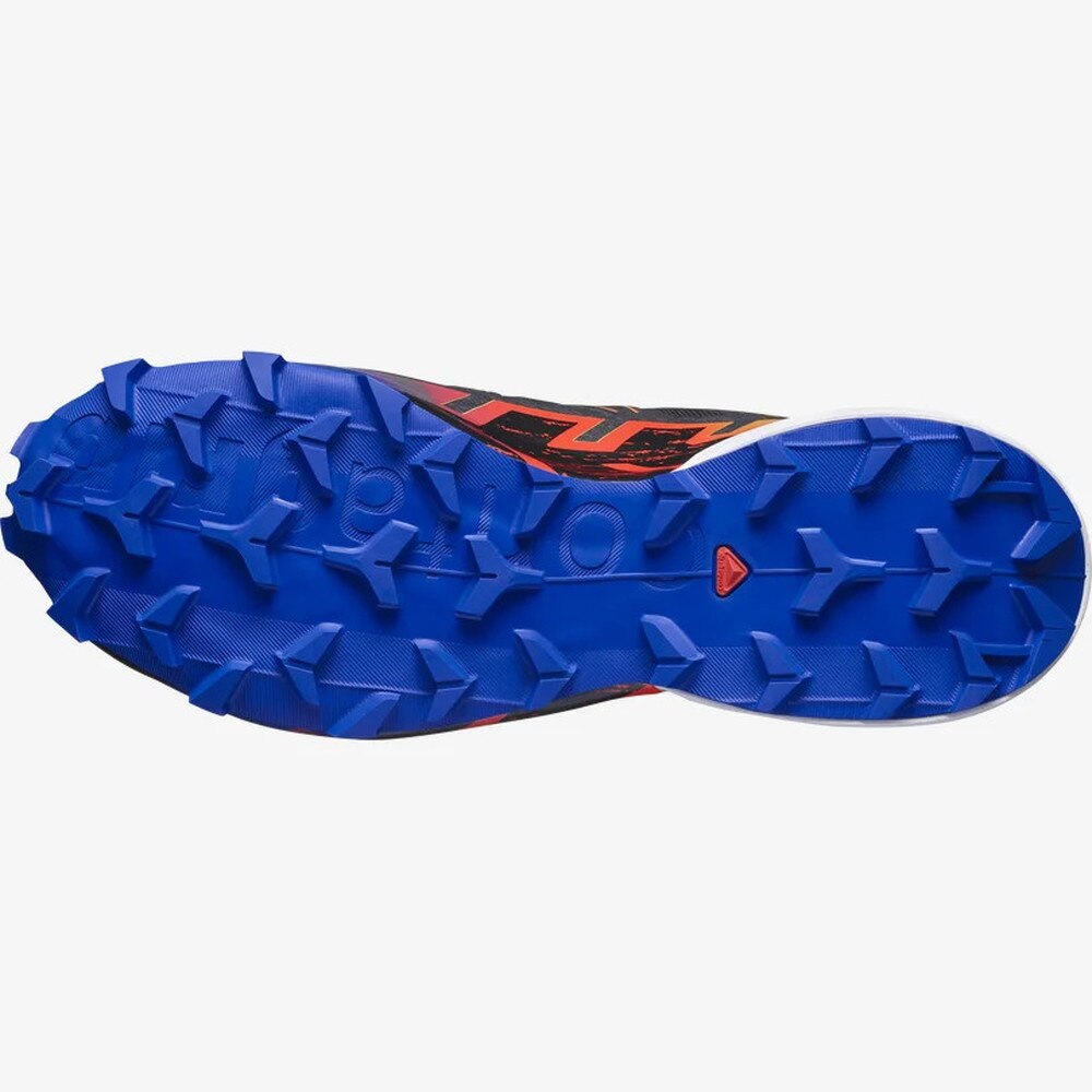 サロモン（SALOMON）（メンズ）ランニングシューズ スピードクロス6 GORE-TEX BLUE FIRE ブラック L47202300 スニーカー トレイル マラソン トレーニング 防水