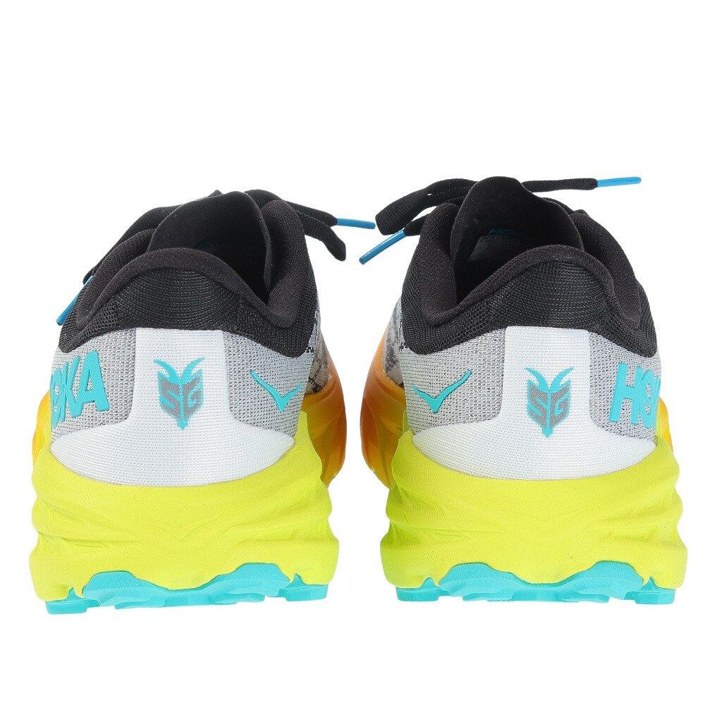 ホカ（HOKA）（メンズ）ランニング シューズ スピードゴート5 レギュラー ブラック イエロー 1123157-BEPR スニーカー トレイル クッション性 軽量 厚底