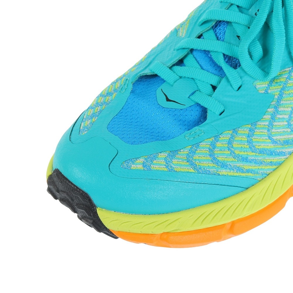 ホカ（HOKA）（メンズ）ランニング シューズ マファテ スピード4 レギュラー グリーン イエロー 1129930-CDVB スニーカー トレイル クッション性 軽量 厚底