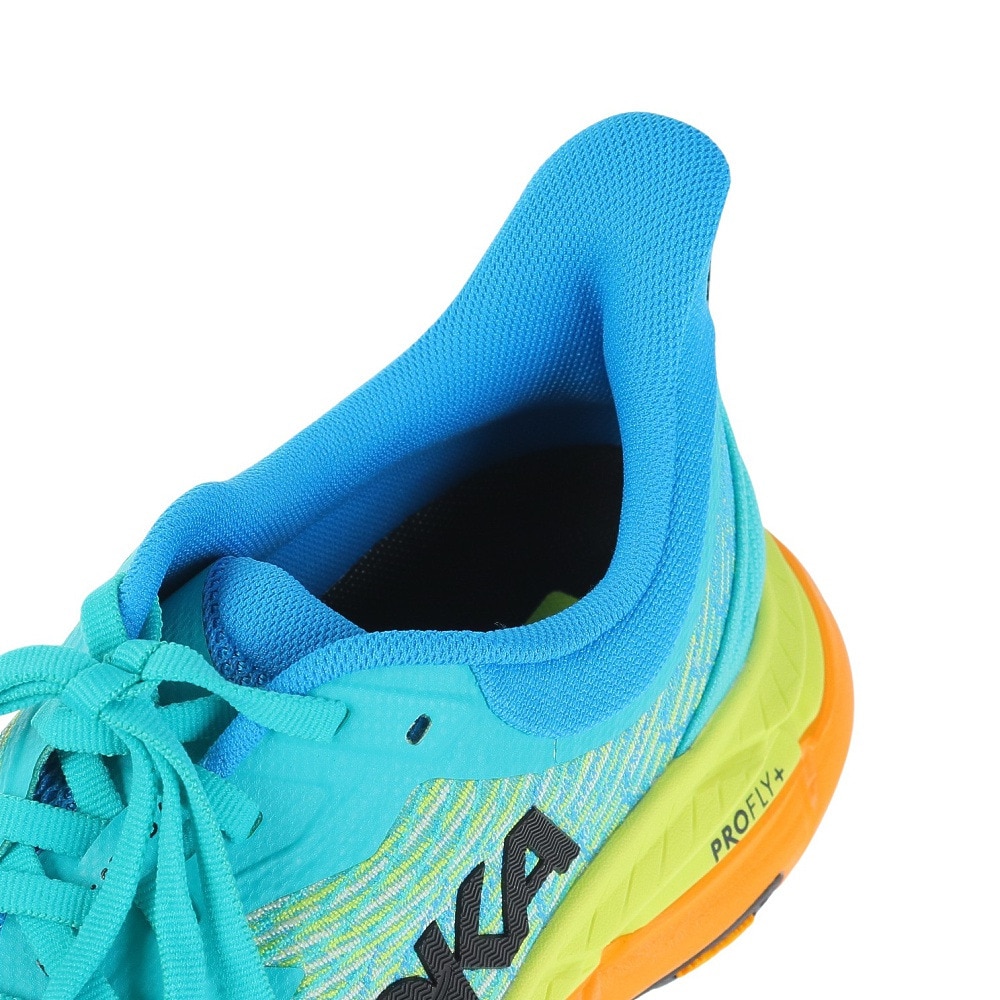 ホカ（HOKA）（メンズ）ランニング シューズ マファテ スピード4 レギュラー グリーン イエロー 1129930-CDVB スニーカー トレイル クッション性 軽量 厚底