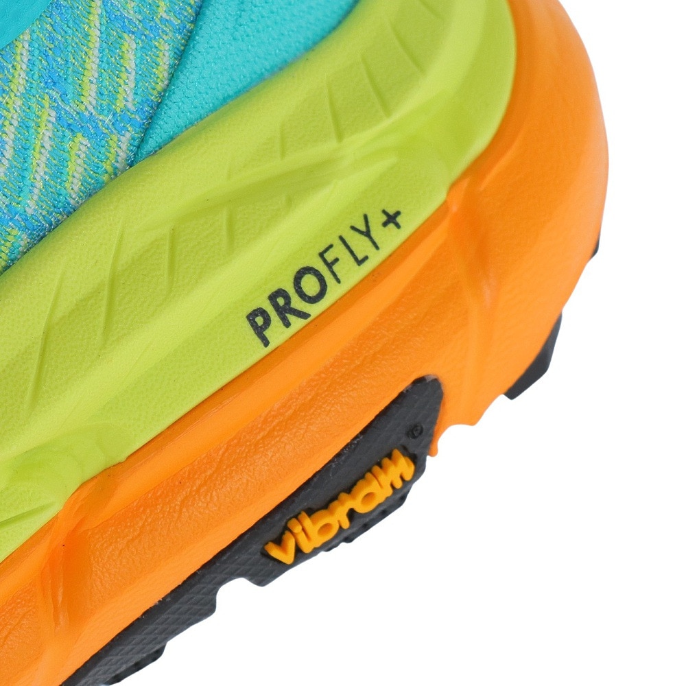 ホカ（HOKA）（メンズ）ランニング シューズ マファテ スピード4 レギュラー グリーン イエロー 1129930-CDVB スニーカー トレイル クッション性 軽量 厚底