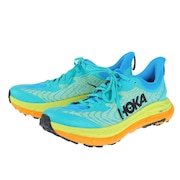 ホカ（HOKA）（メンズ）ランニング シューズ マファテ スピード4 レギュラー グリーン イエロー 1129930-CDVB スニーカー トレイル クッション性 軽量 厚底