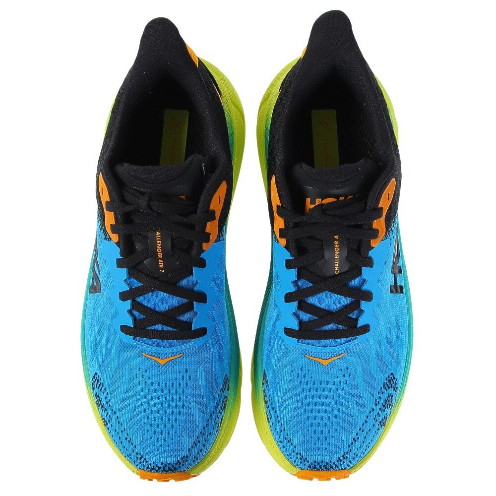 ホカ（HOKA）（メンズ）ランニング シューズ チャレンジャー 7 レギュラー ブルー イエロー 1134497-DBEPR スニーカー トレイル オフロード クッション性 