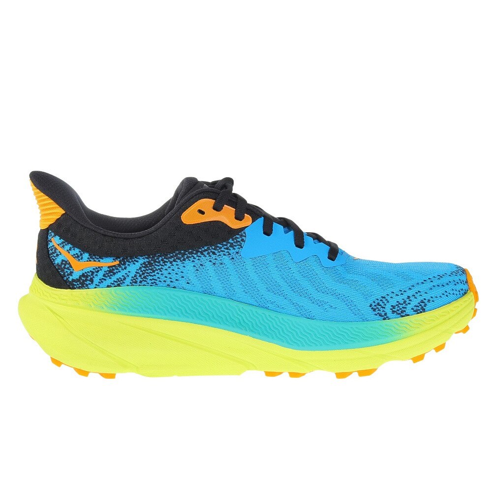 ホカ（HOKA）（メンズ）ランニング シューズ チャレンジャー 7 レギュラー ブルー イエロー 1134497-DBEPR スニーカー トレイル オフロード クッション性 