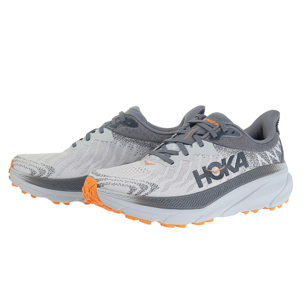 ホカ（HOKA）（メンズ）ランニングシューズ チャレンジャー7 ワイド グレー 1134499-HMCS スニーカー トレイルラン 厚底 軽量 クッション性