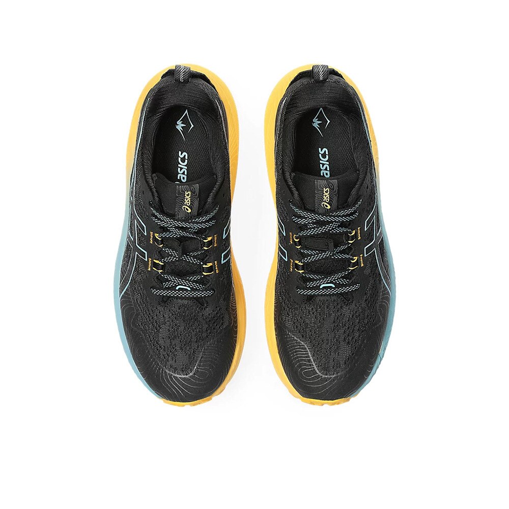 アシックス（ASICS）（メンズ）ランニング シューズ トラブーコマックス 2 ブラック ブルー 1011B606.003 スニーカー トレイルラン 軽量 クッション性 反発性