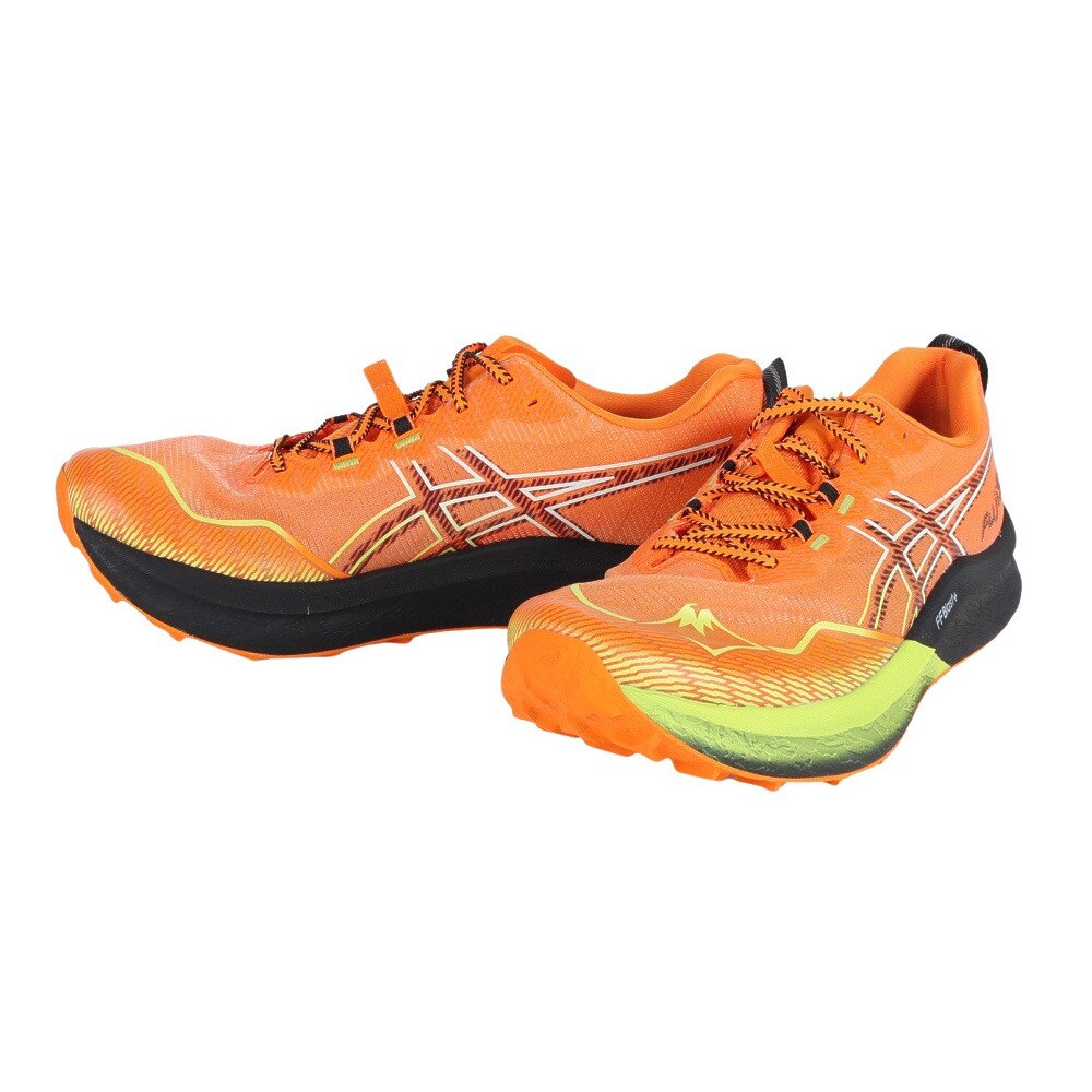アシックス（ASICS）（メンズ）ランニングシューズ フジスピード 2 オレンジ 1011B699.800 スニーカー トレイルラン クッション性 安定性 軽量