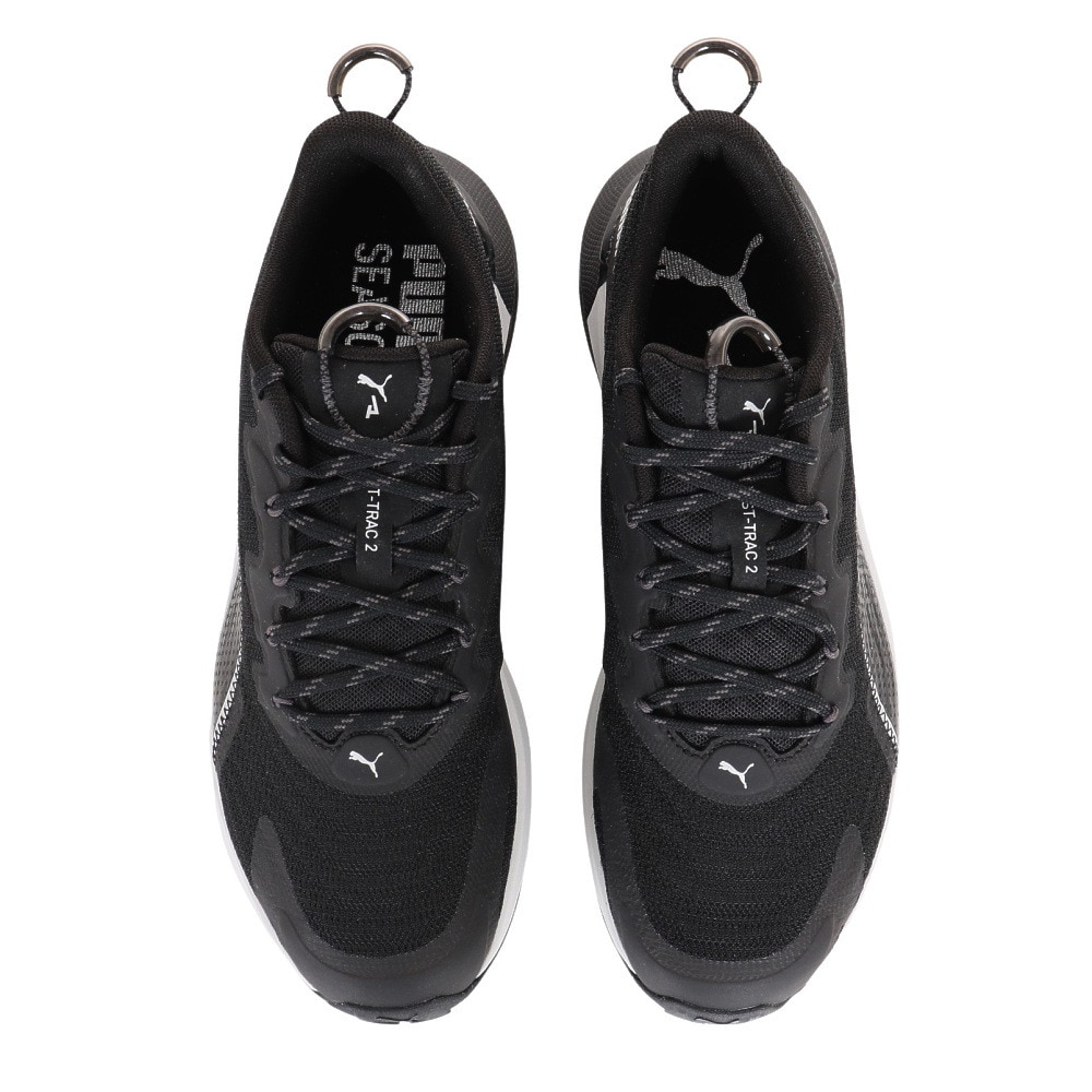 プーマ（PUMA）（メンズ）ランニングシューズ ファストトラック ニトロ 2 ブラック 30768401 スニーカー トレイルラン 軽量 オフロード トレーニング 耐久性