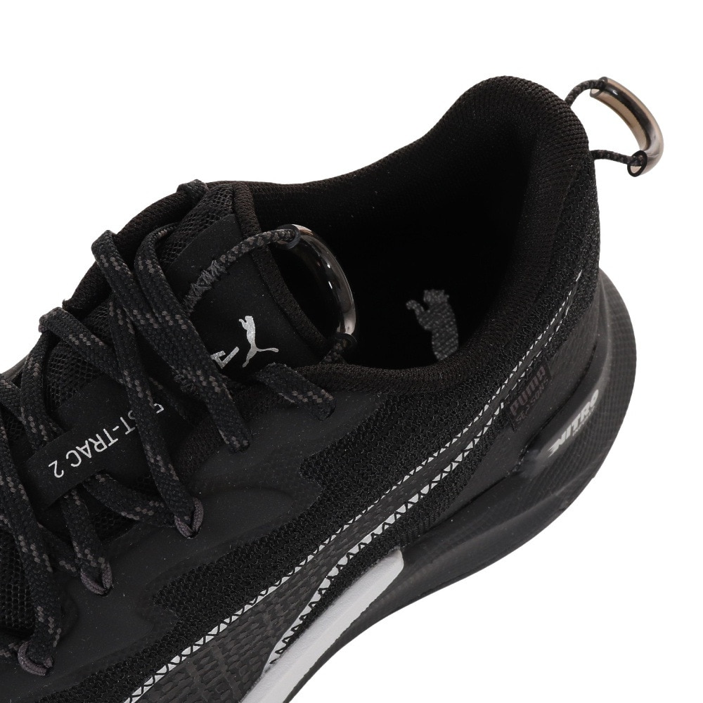 プーマ（PUMA）（メンズ）ランニングシューズ ファストトラック ニトロ 2 ブラック 30768401 スニーカー トレイルラン 軽量 オフロード トレーニング 耐久性