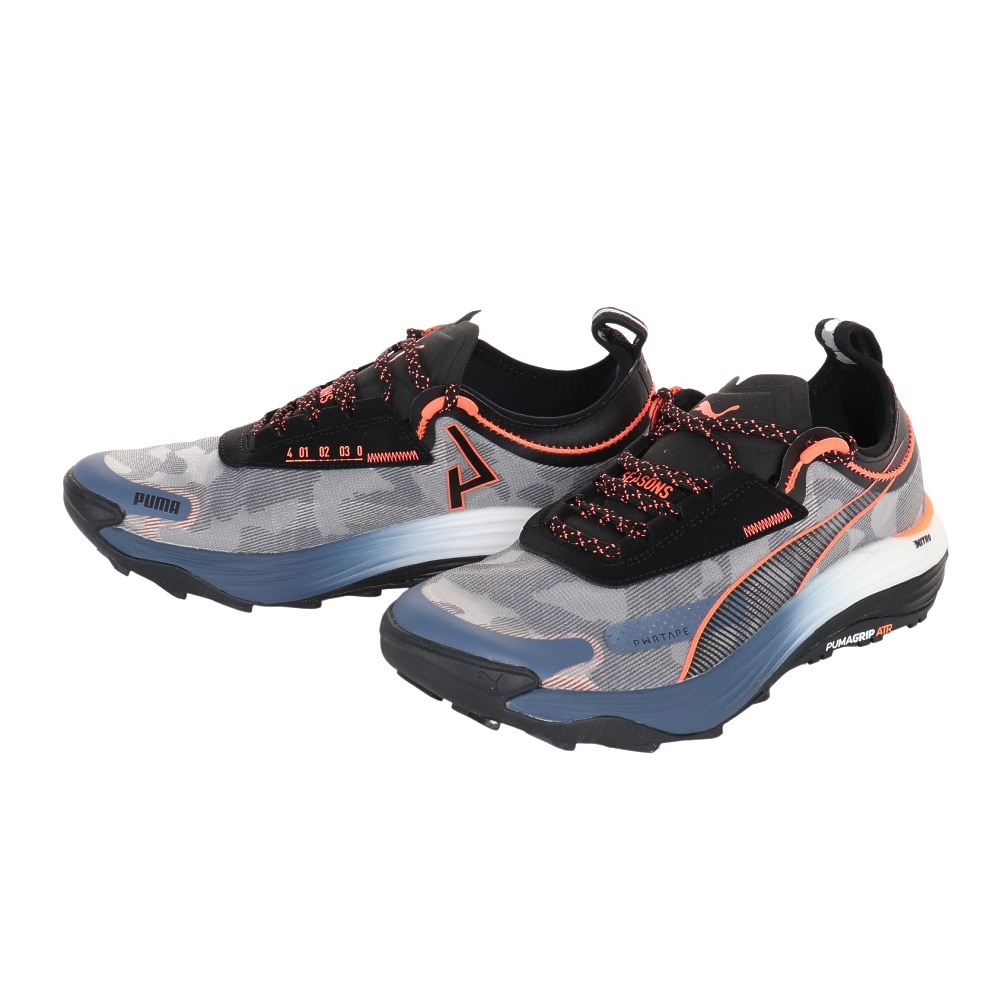 プーマ（PUMA）（メンズ）ランニングシューズ ヴォヤージ ニトロ 3 ブルーグレー 37774503 スニーカー トレイルラン オフロード トレーニング 軽量