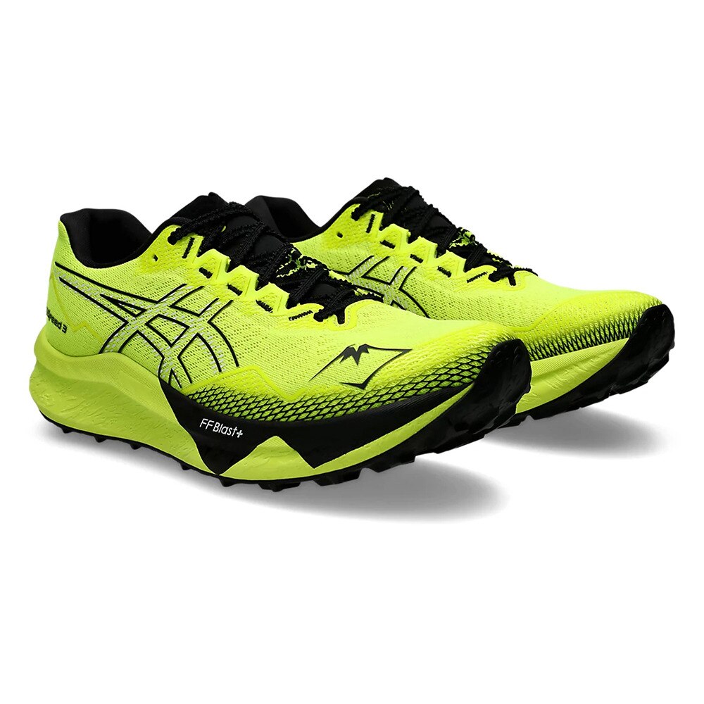 アシックス（ASICS）（メンズ）ランニングシューズ フジスピード3 イエローブラック 1011B888.751 スニーカー トレイルラン 軽量 安定性 マラソン