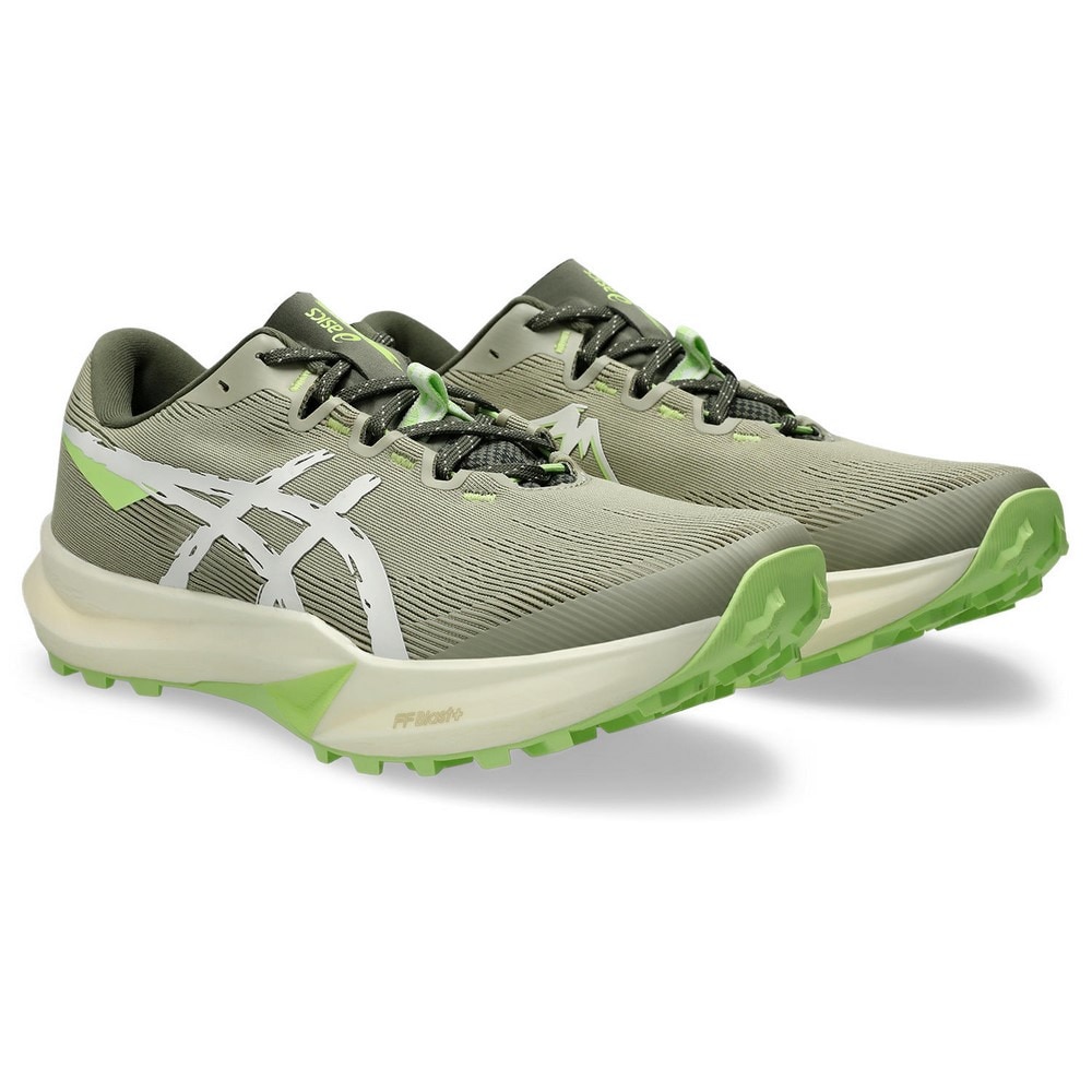 アシックス（ASICS）（メンズ）ランニングシューズ トレランシューズ フジライト 6 グリーン 1011C086.300
