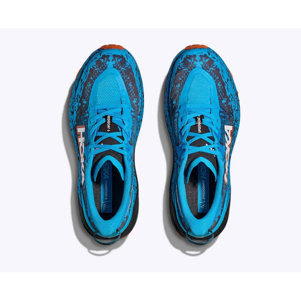 ホカ（HOKA）（メンズ）ランニングシューズ トレランシューズ スピードゴート 6 ブルー ブラック 61147791-SWRD スニーカー