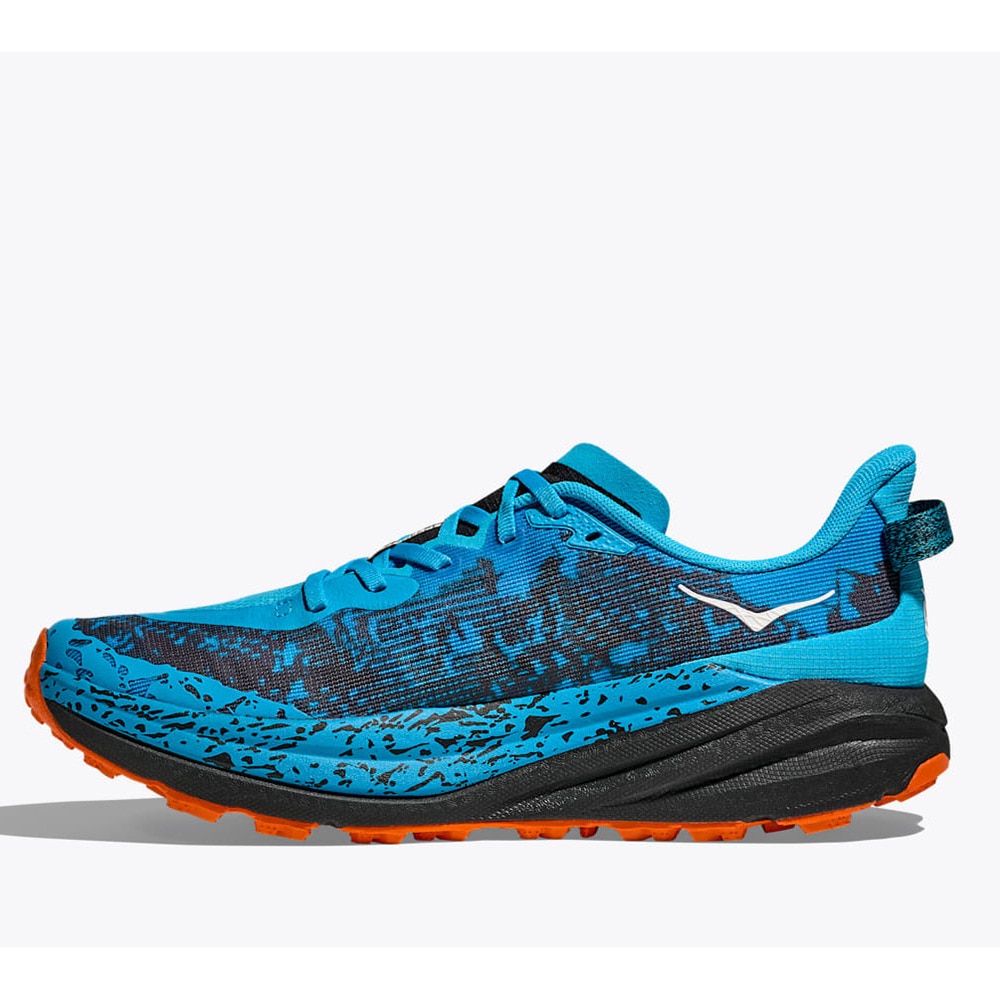 ホカ（HOKA）（メンズ）ランニングシューズ トレランシューズ スピードゴート 6 ブルー ブラック 61147791-SWRD スニーカー