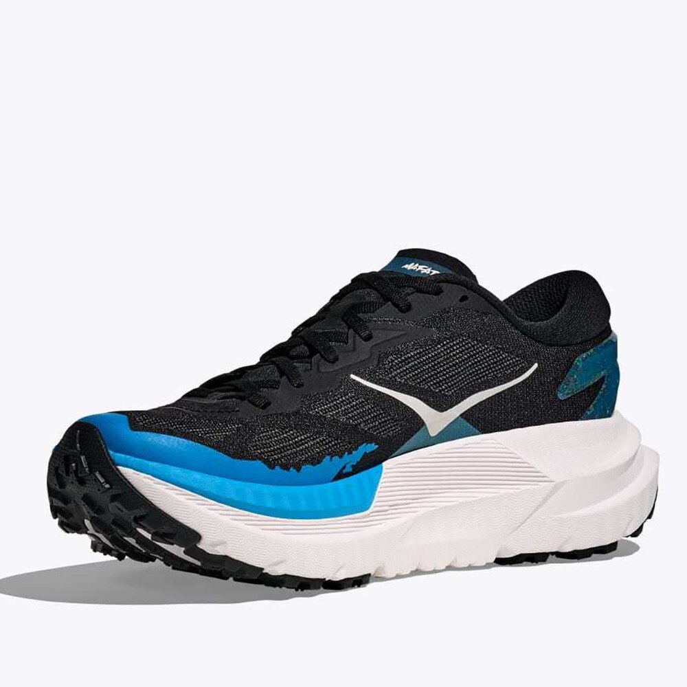ホカ（HOKA）（メンズ）ランニングシューズ トレランシューズ マファテ X ブラック ブルー 1161990-BKSK スニーカー