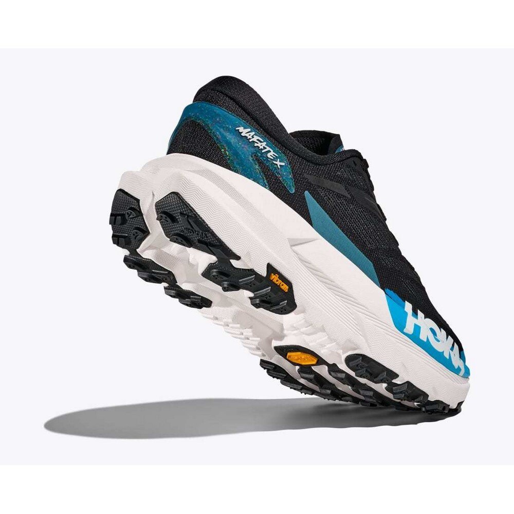ホカ（HOKA）（メンズ）ランニングシューズ トレランシューズ マファテ X ブラック ブルー 1161990-BKSK スニーカー