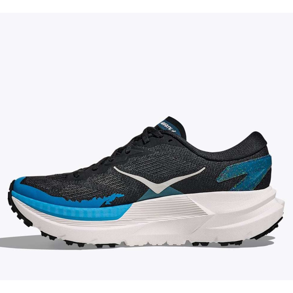 ホカ（HOKA）（メンズ）ランニングシューズ トレランシューズ マファテ X ブラック ブルー 1161990-BKSK スニーカー