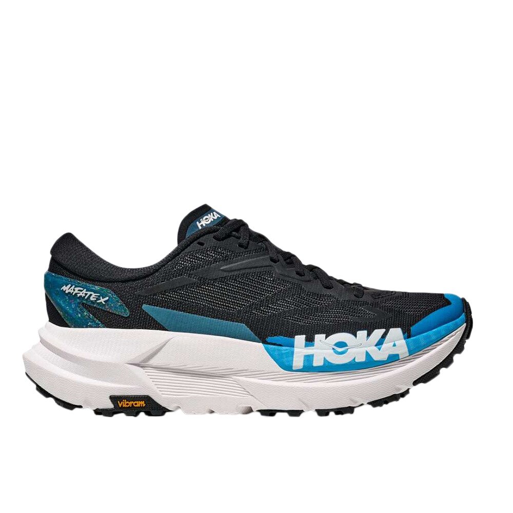 ホカ（HOKA）（メンズ）ランニングシューズ トレランシューズ マファテ X ブラック ブルー 1161990-BKSK スニーカー