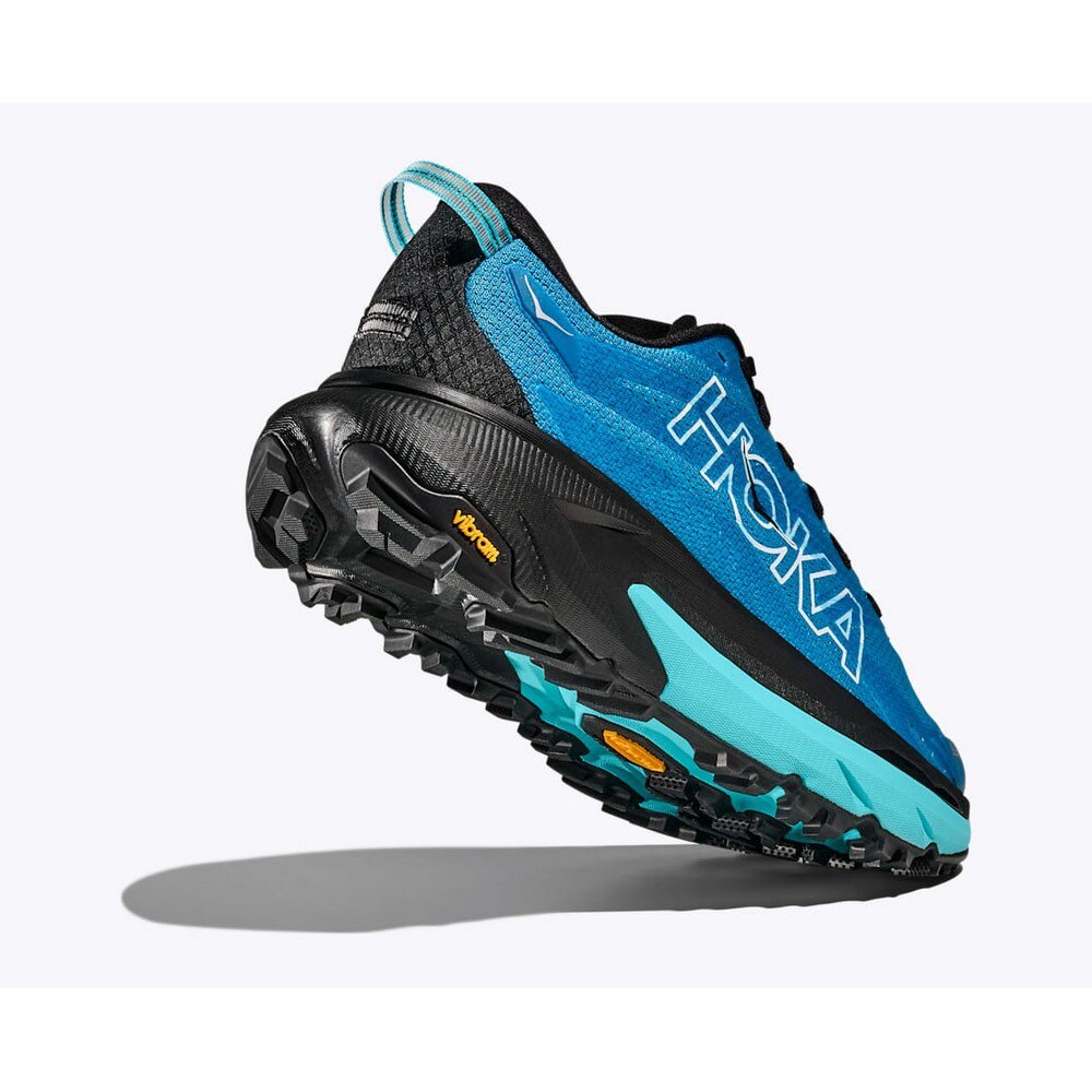 ホカ（HOKA）（メンズ）ランニングシューズ トレランシューズ マファテ 5 ブルー ブラック 1168722-SWRD スニーカー